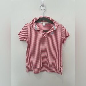 ❤️ The Beaufort Bonnet Company Boys Red & White Striped Polo — Size 2T 🤍